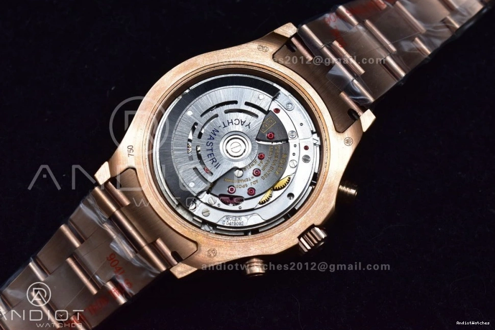 TopPick II on RG Edition GMF Bracelet 1:1 YachtMaster Blue RG A Best 1223 Ceramic 116685 1021